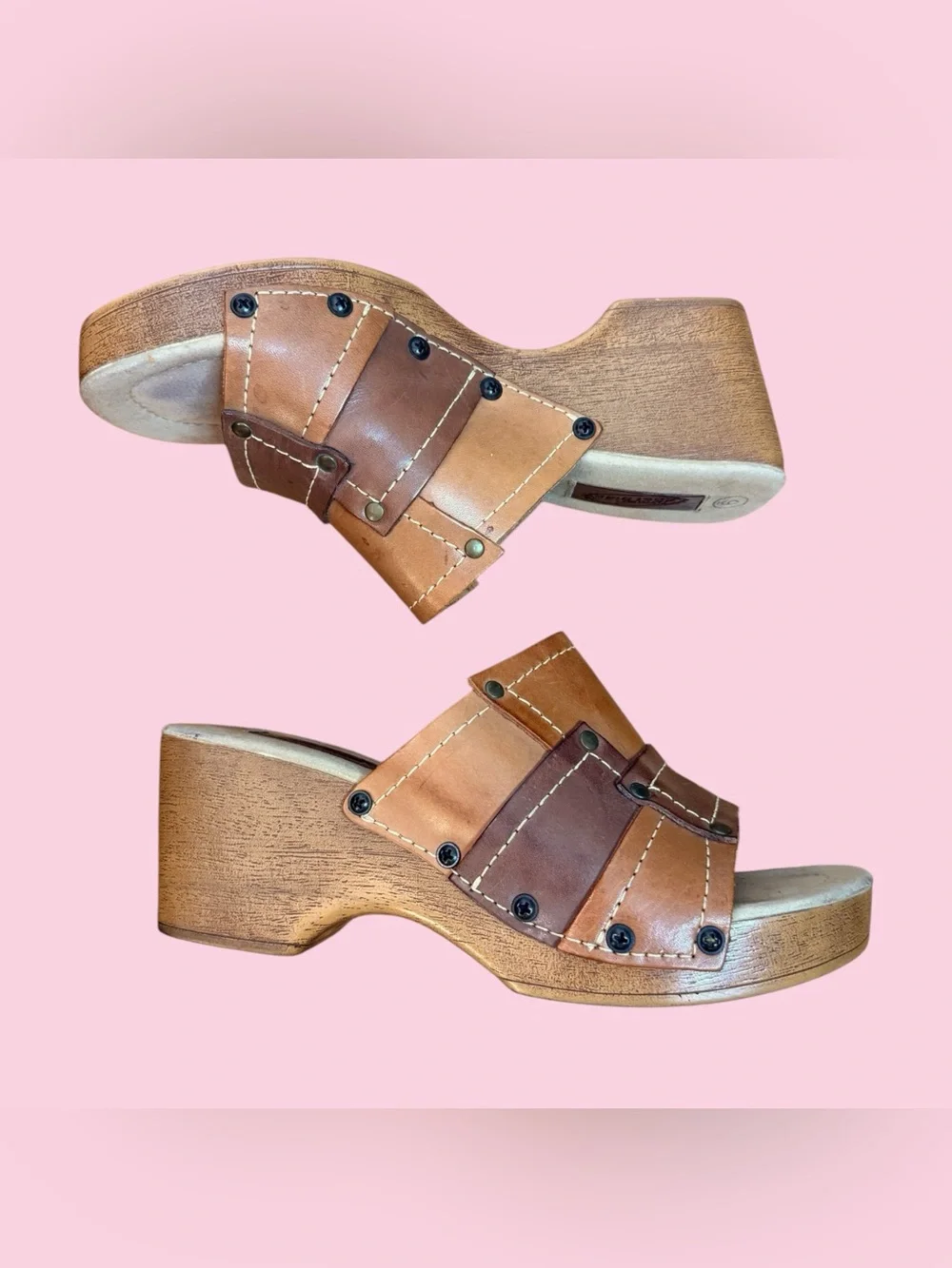 Lower East Side patchwork leather sandals